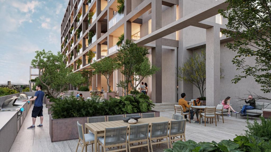 area de asadores amenidades en torre latitud 25