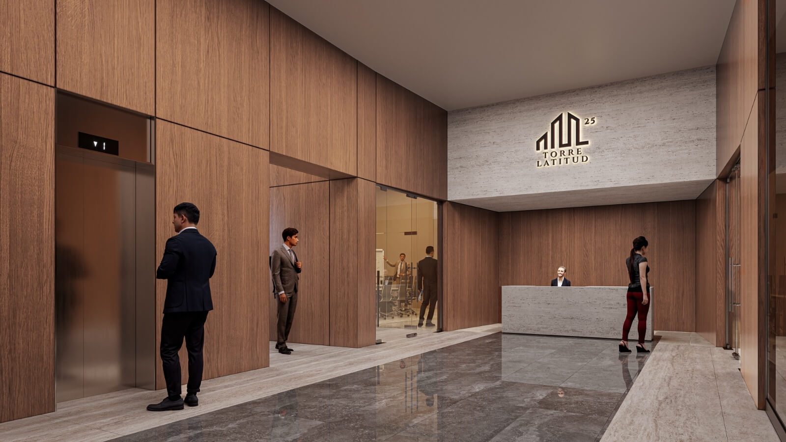 oficinas amenidades en torre latitud 25